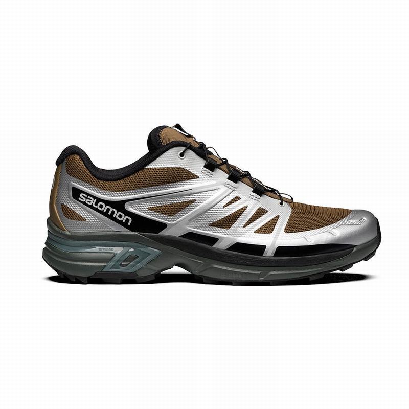 Salomon Singapore Mens Trail Running Shoes - XT-WINGS 2 Silver Metal | 19563-YLIO